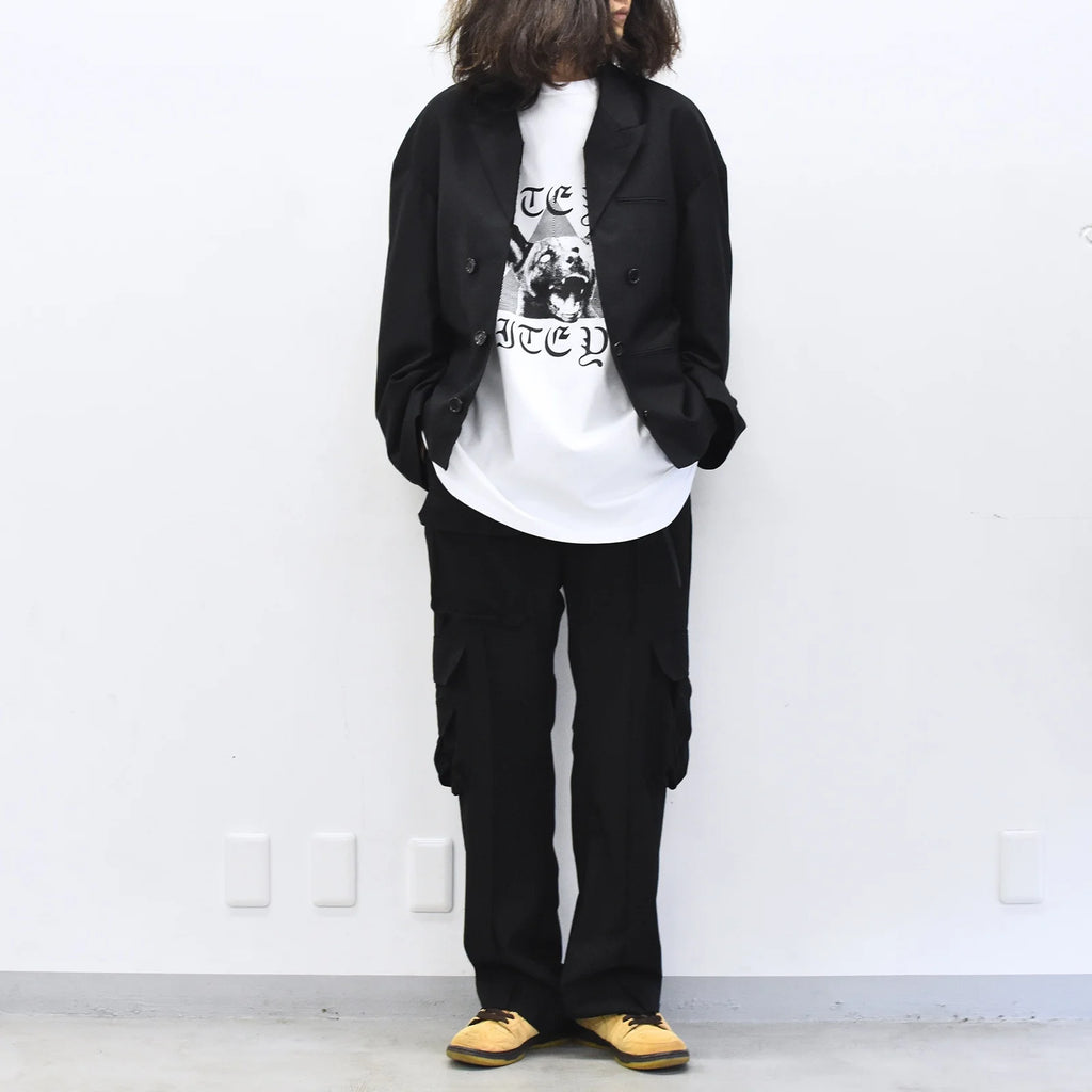 THE JEAN PIERRE / Reconstruction Silver Cargo Trouser - BLACK