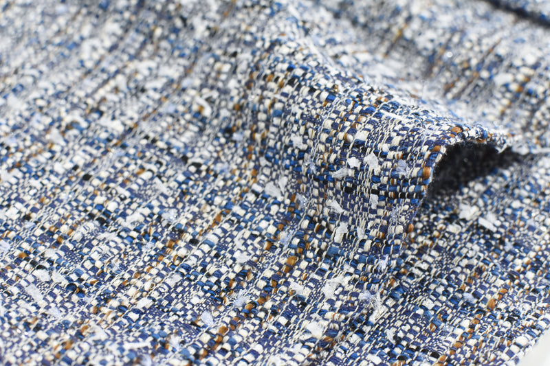 THE JEAN PIERRE / Dove Tweed Shirt - MELANGE BLUIE