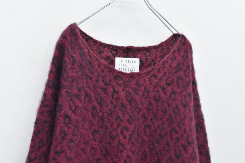JUVENILE HALL ROLLCALL / 1956 KID MOHAIR LEO PULLOVER - DARK RED