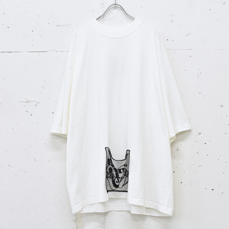 BODYSONG. / TEE/KNPOCKET2 - WHITE