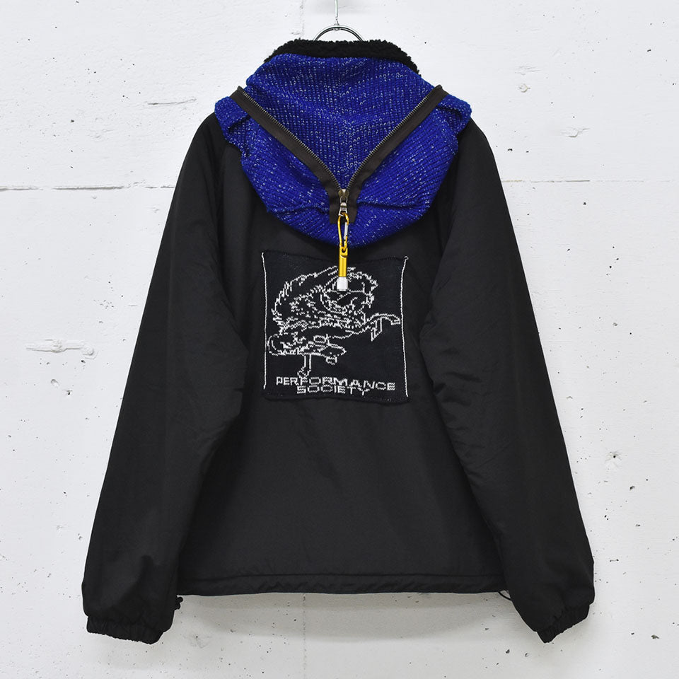 BODYSONG. / REFLECTIVE BALACLAVA BLOUSON - BLACK