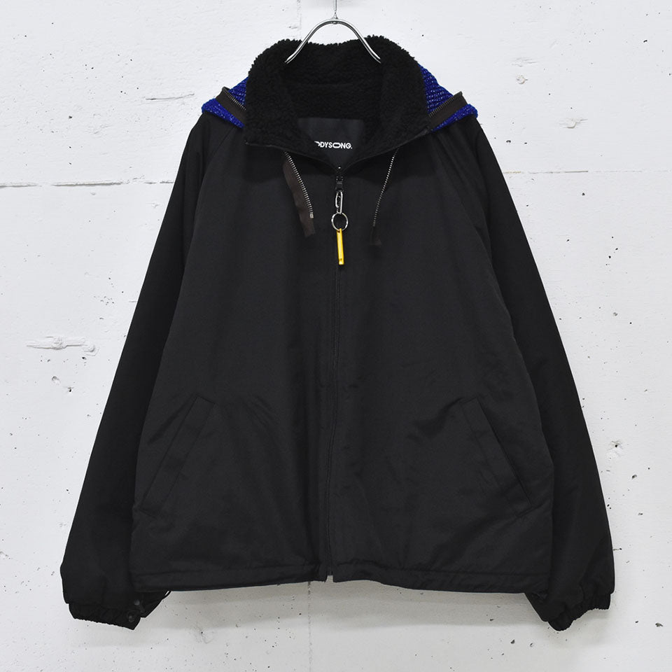 BODYSONG. / REFLECTIVE BALACLAVA BLOUSON - BLACK