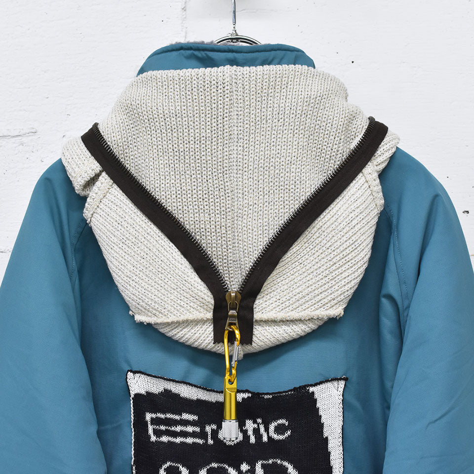 BODYSONG. / REFLECTIVE BALACLAVA BLOUSON - BLUE