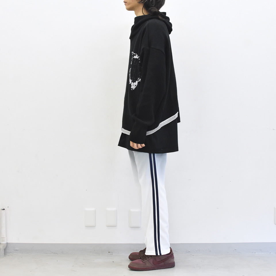BODYSONG. / REVERSIBLE BALACLAVA SWEATER - BLACK