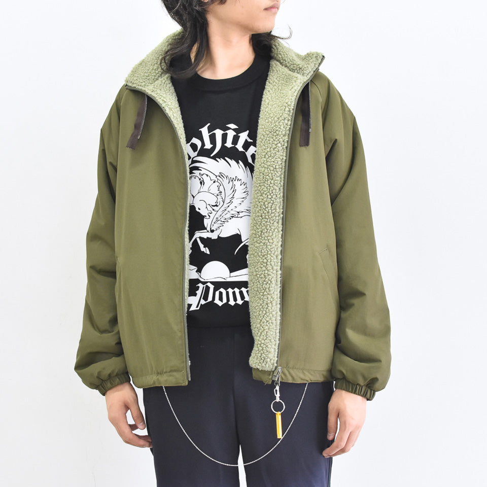 BODYSONG. / REFLECTIVE BALACLAVA BLOUSON - KHAKI – COFFIN