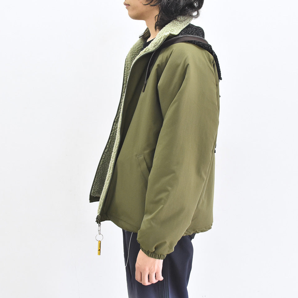 BODYSONG. / REFLECTIVE BALACLAVA BLOUSON - KHAKI