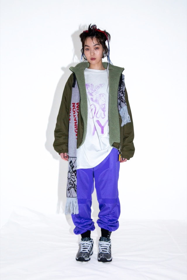 BODYSONG. / REFLECTIVE BALACLAVA BLOUSON - BLUE