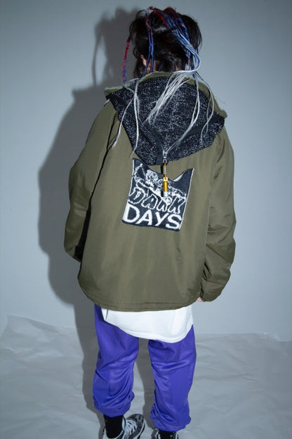 BODYSONG. / REFLECTIVE BALACLAVA BLOUSON - KHAKI