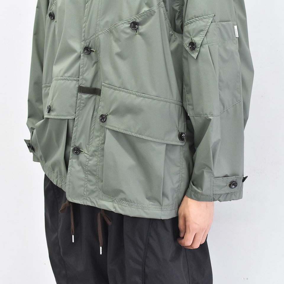 elephant TRIBAL fabrics / Shell Hunting JKT - CELADON