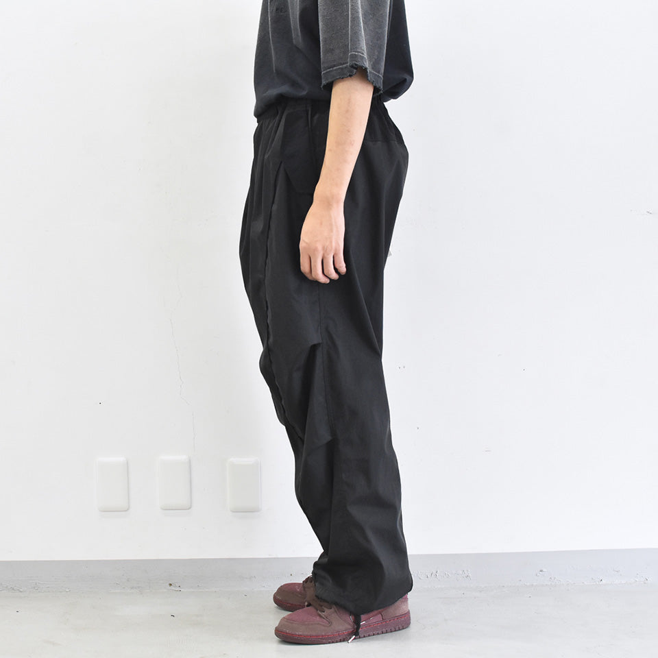 elephant TRIBAL fabrics / 3D Snow Camo Nylon Pants - BLACK
