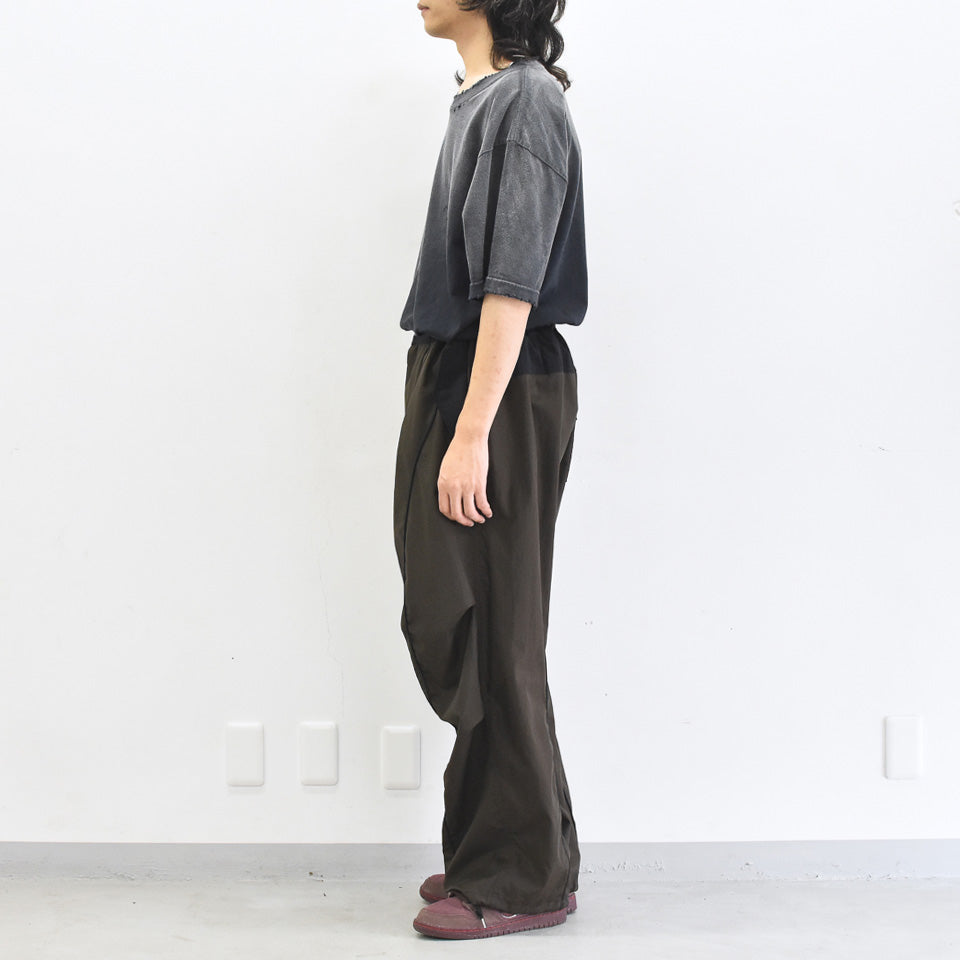 elephant TRIBAL fabrics / 3D Snow Camo Nylon Pants - BROWN