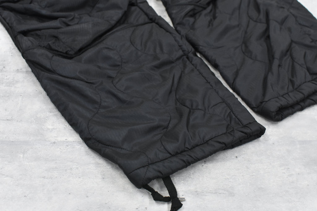 elephant TRIBAL fabrics / Cut Off Quilting Cargo Pants - BLACK