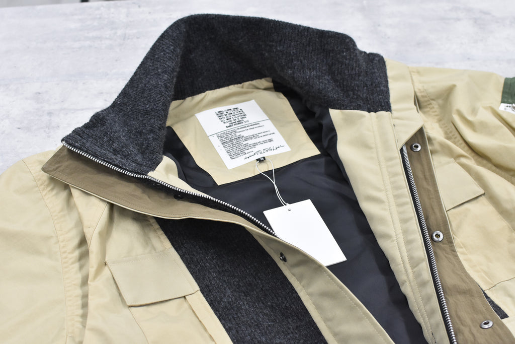 elephant TRIBAL fabrics / Hybrid Mountain JKT - BEIGE