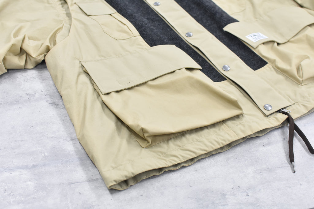 elephant TRIBAL fabrics / Hybrid Mountain JKT - BEIGE