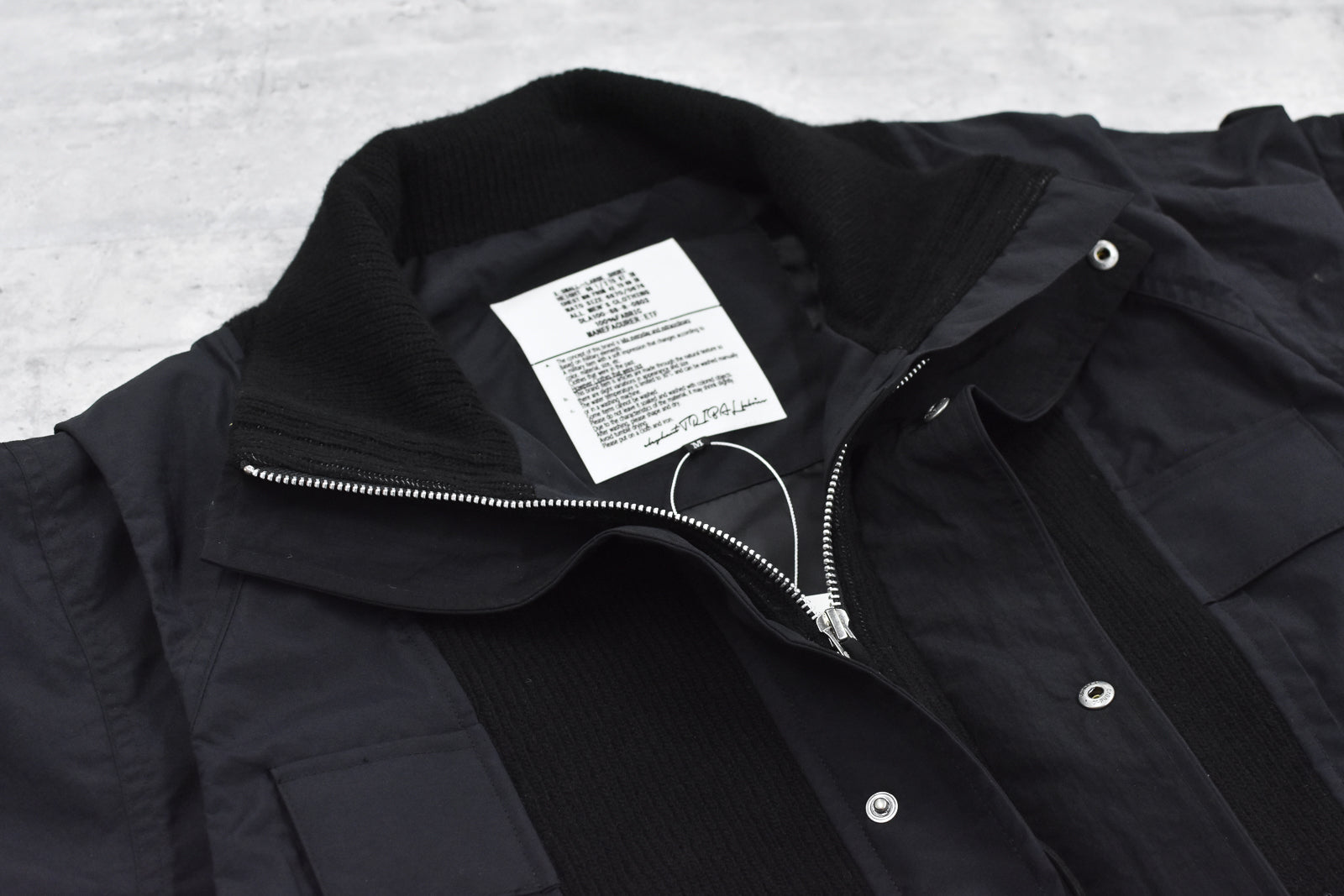 elephant TRIBAL fabrics / Hybrid Mountain JKT - BLACK