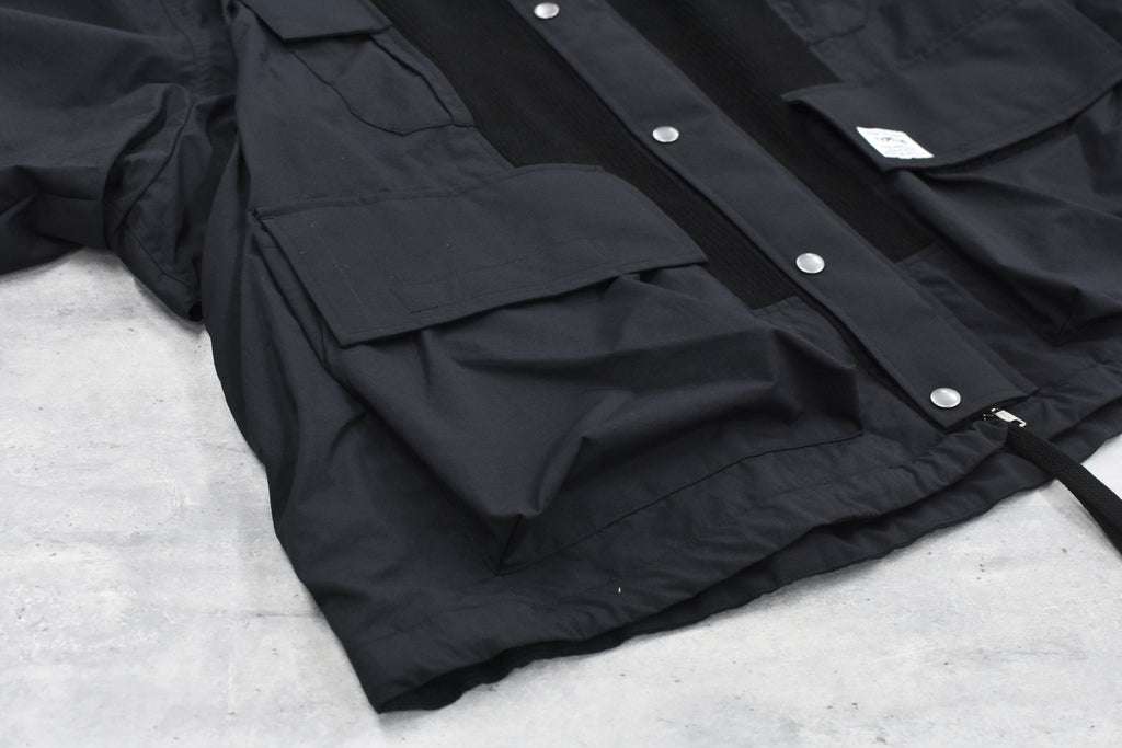 elephant TRIBAL fabrics / Hybrid Mountain JKT - BLACK