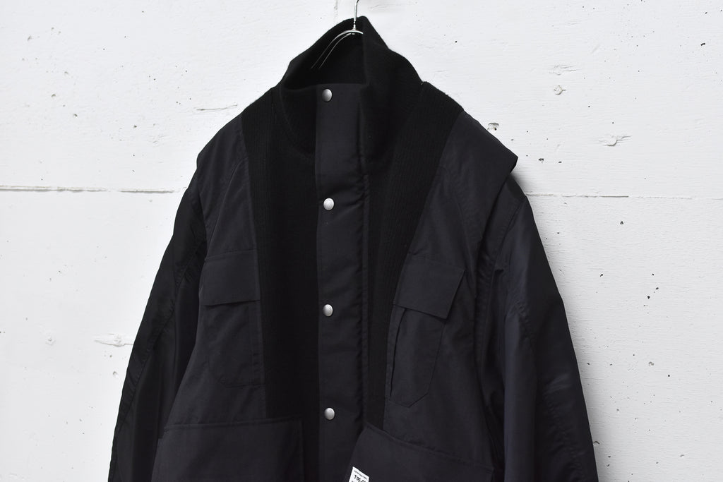 elephant TRIBAL fabrics / Hybrid Mountain JKT - BLACK