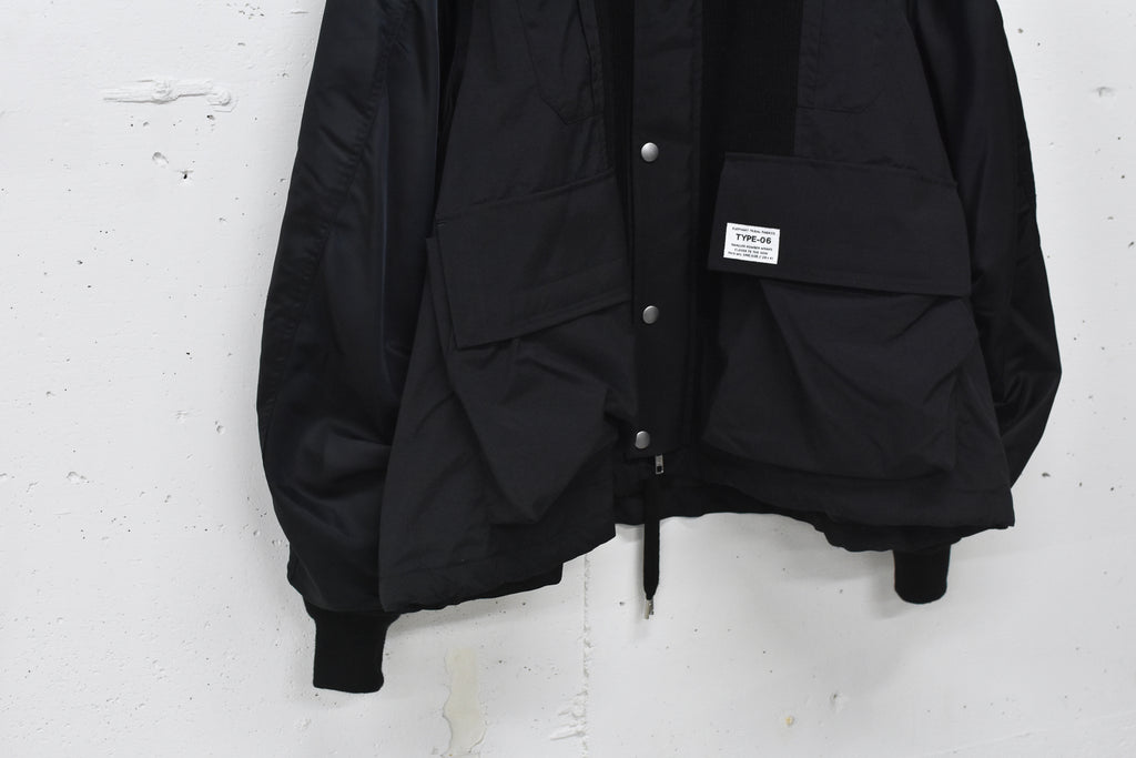 elephant TRIBAL fabrics / Hybrid Mountain JKT - BLACK
