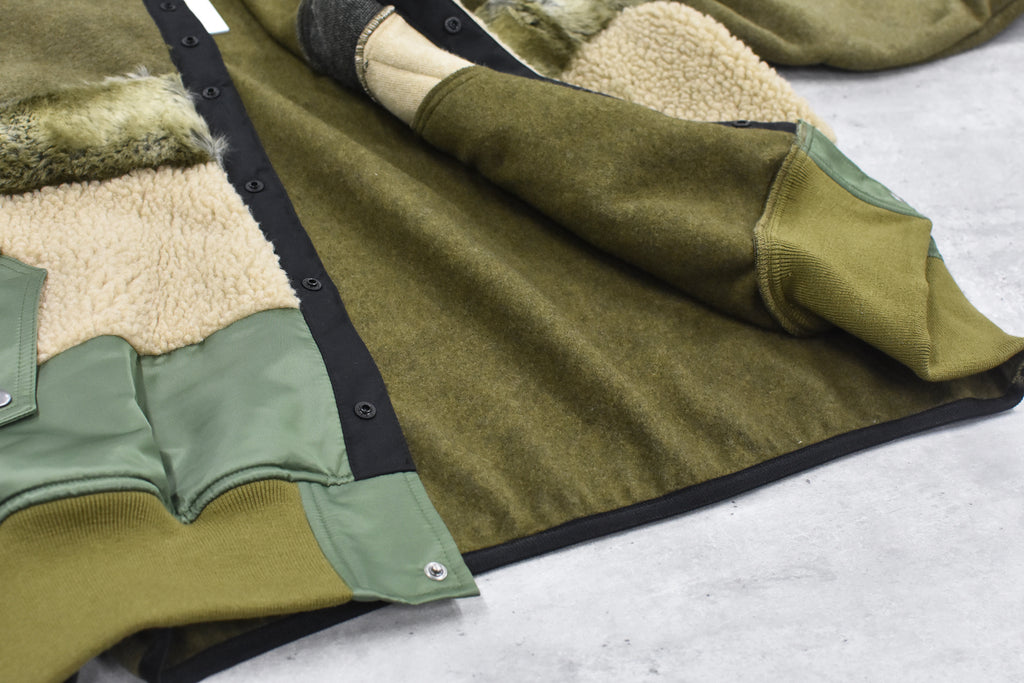 elephant TRIBAL fabrics / chaos boa blouson - KHAKI