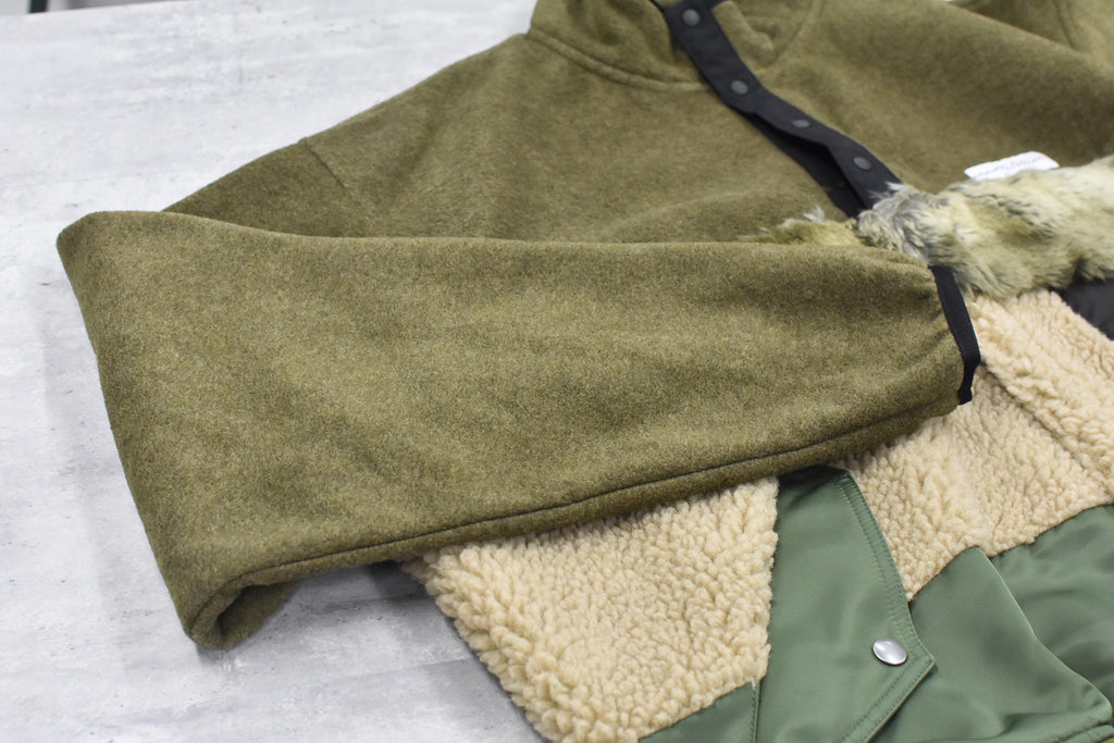 elephant TRIBAL fabrics / chaos boa blouson - KHAKI