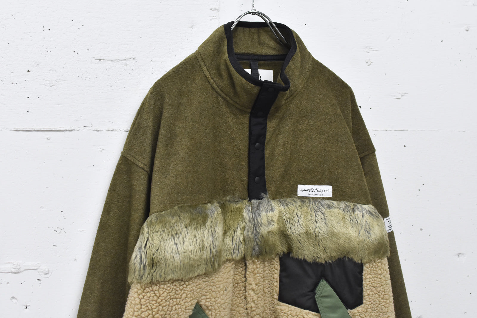 elephant TRIBAL fabrics / chaos boa blouson - KHAKI