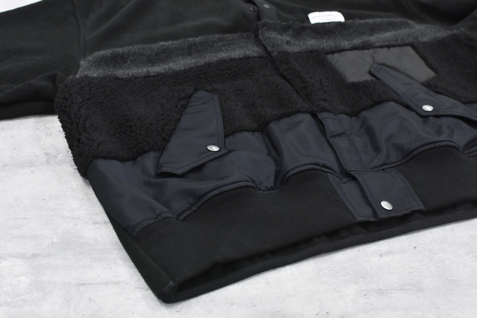 elephant TRIBAL fabrics / chaos boa blouson - BLACK
