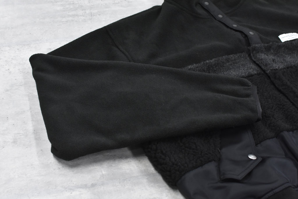 elephant TRIBAL fabrics / chaos boa blouson - BLACK