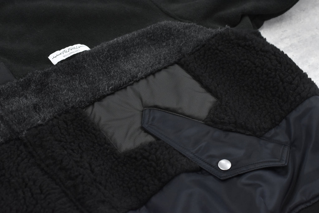 elephant TRIBAL fabrics / chaos boa blouson - BLACK
