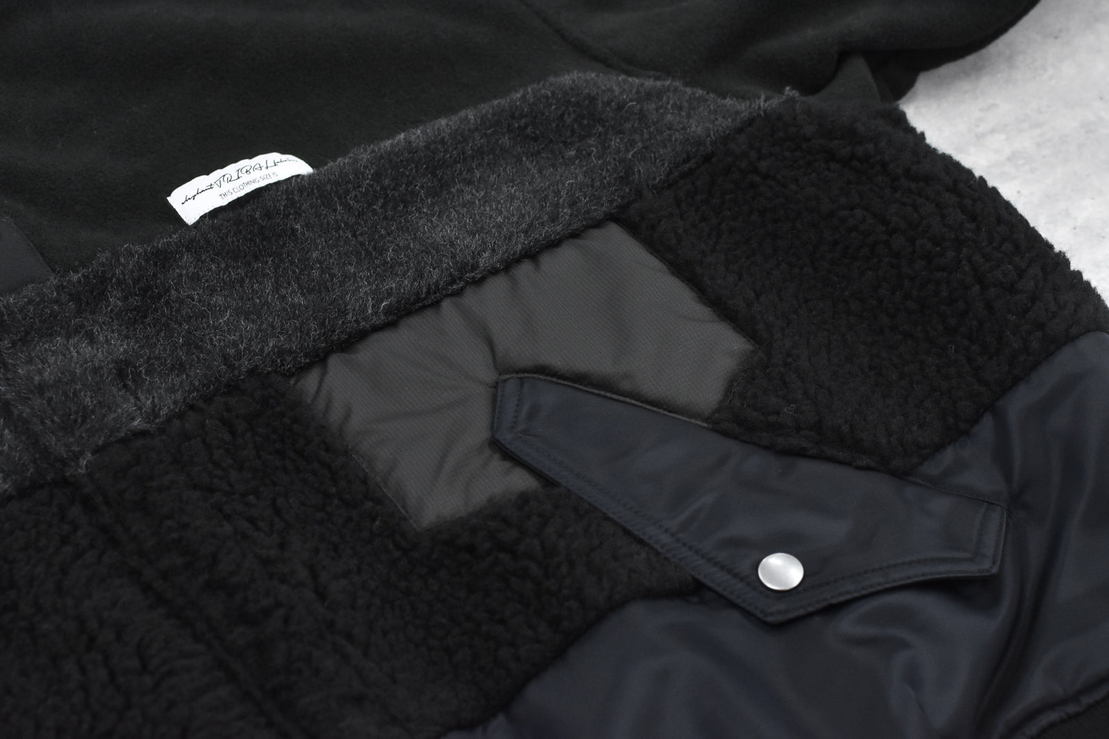 elephant TRIBAL fabrics / chaos boa blouson - BLACK