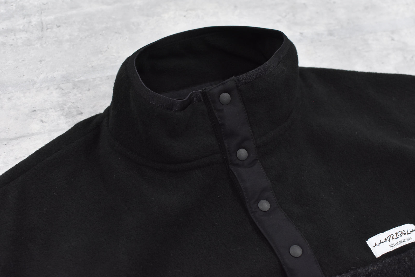elephant TRIBAL fabrics / chaos boa blouson - BLACK