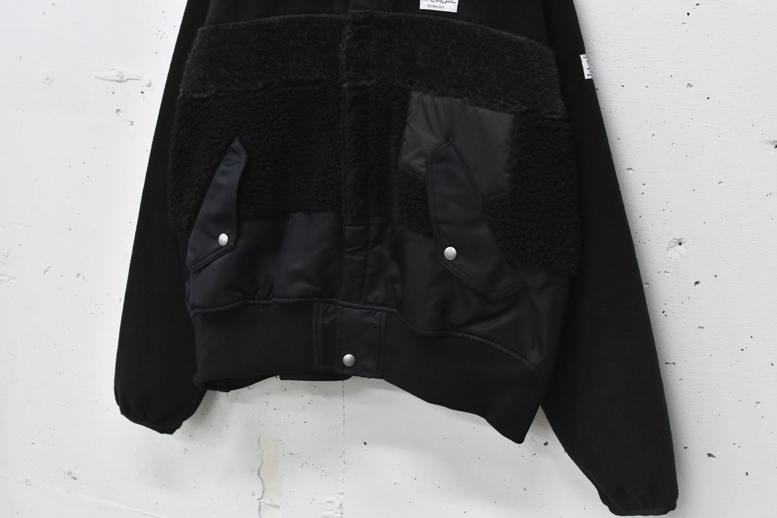 elephant TRIBAL fabrics / chaos boa blouson - BLACK