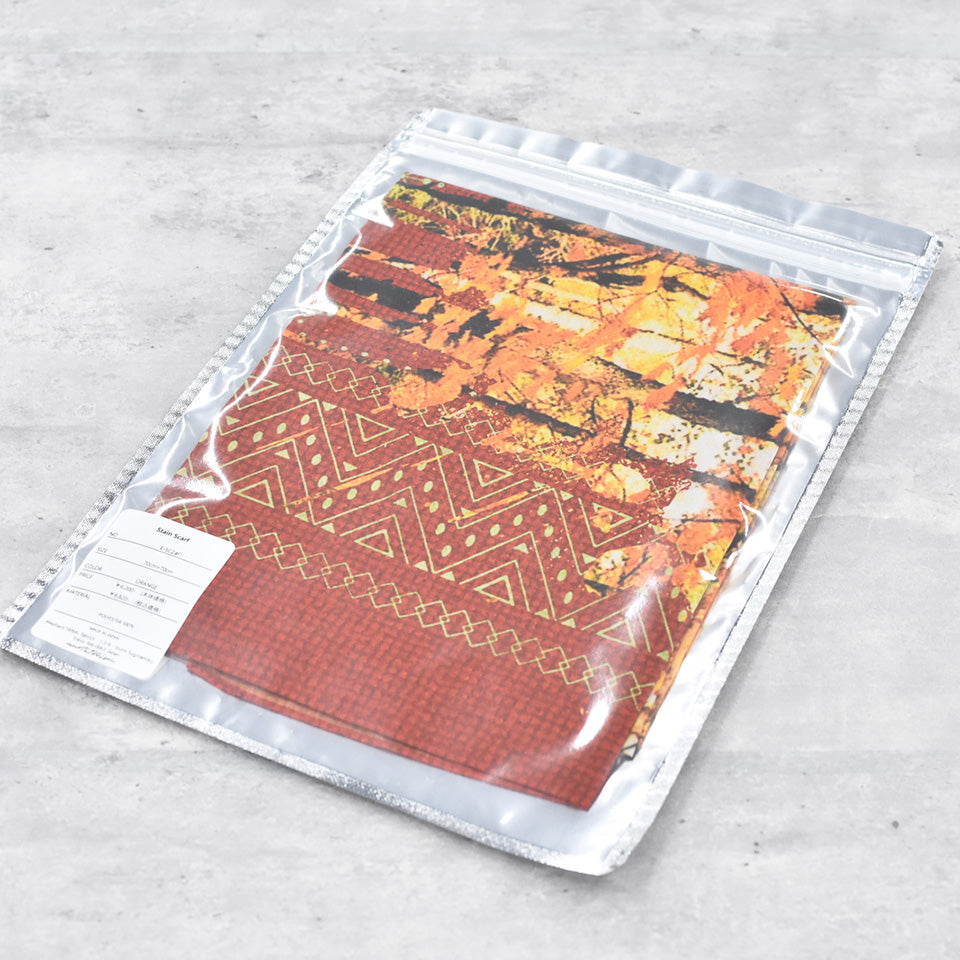 elephant TRIBAL fabrics / stain scarf - ORANGE