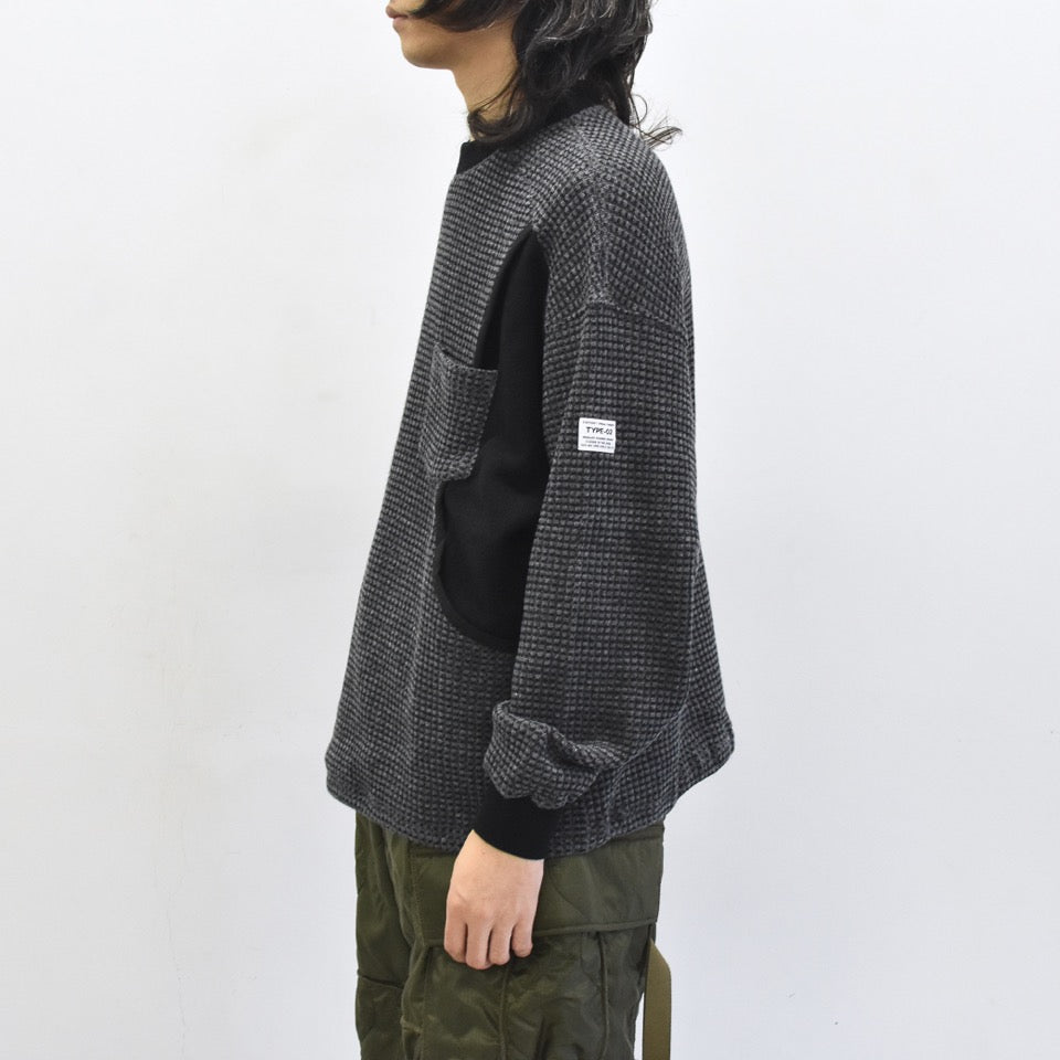 elephant TRIBAL fabrics / Hunting Thermal - GREY BLACK