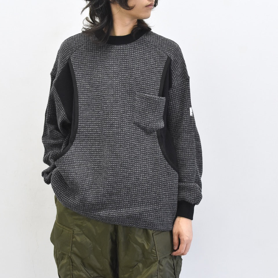 elephant TRIBAL fabrics / Hunting Thermal - GREY BLACK