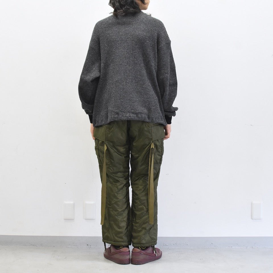 elephant TRIBAL fabrics / Cut Off Quilting Cargo Pants - KHAKI