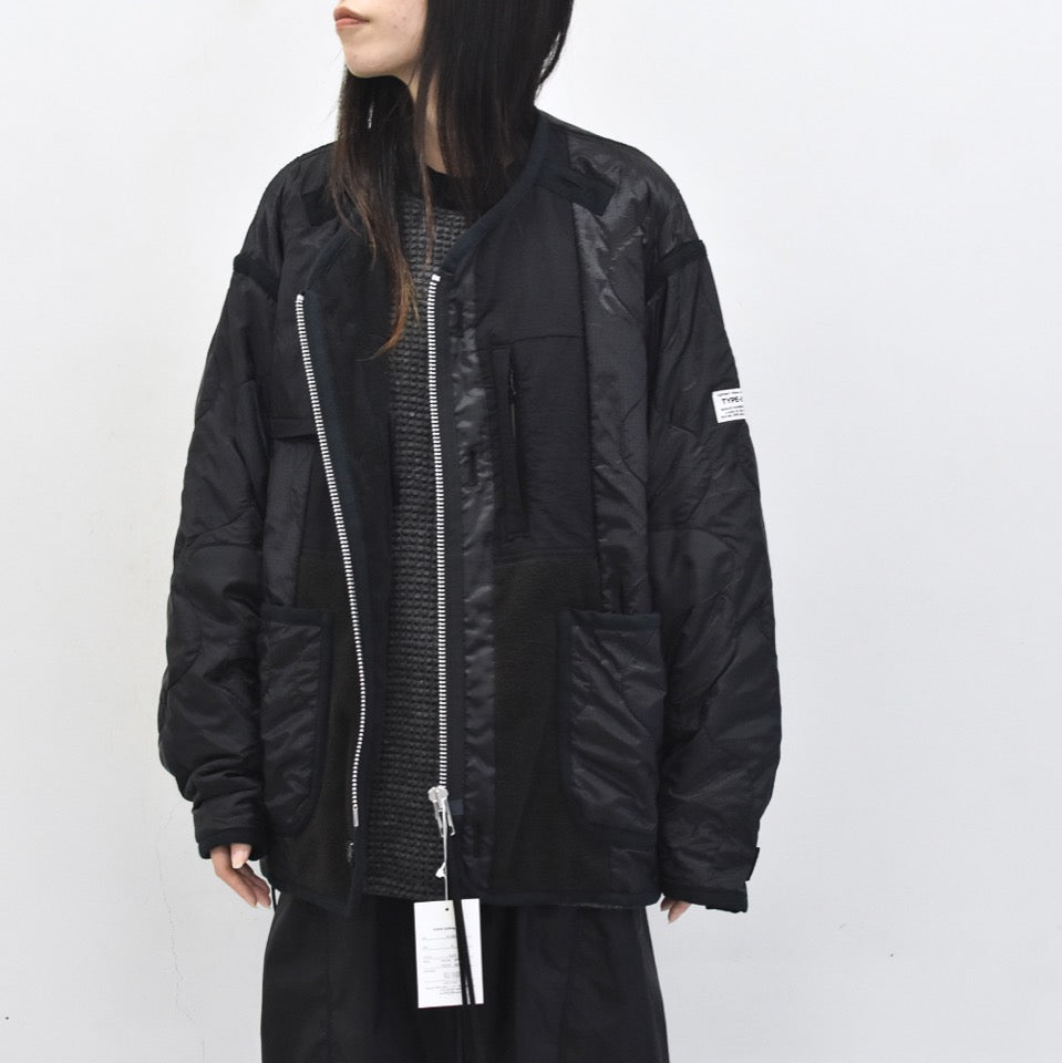 elephant TRIBAL fabrics / Hybrid Quilting Liner - BLACK