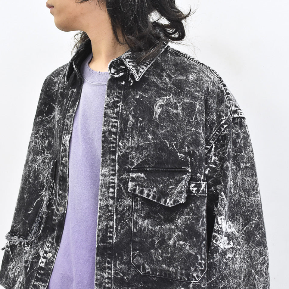 THE JEAN PIERRE / Grunge Denim Shirt - CONTRUST