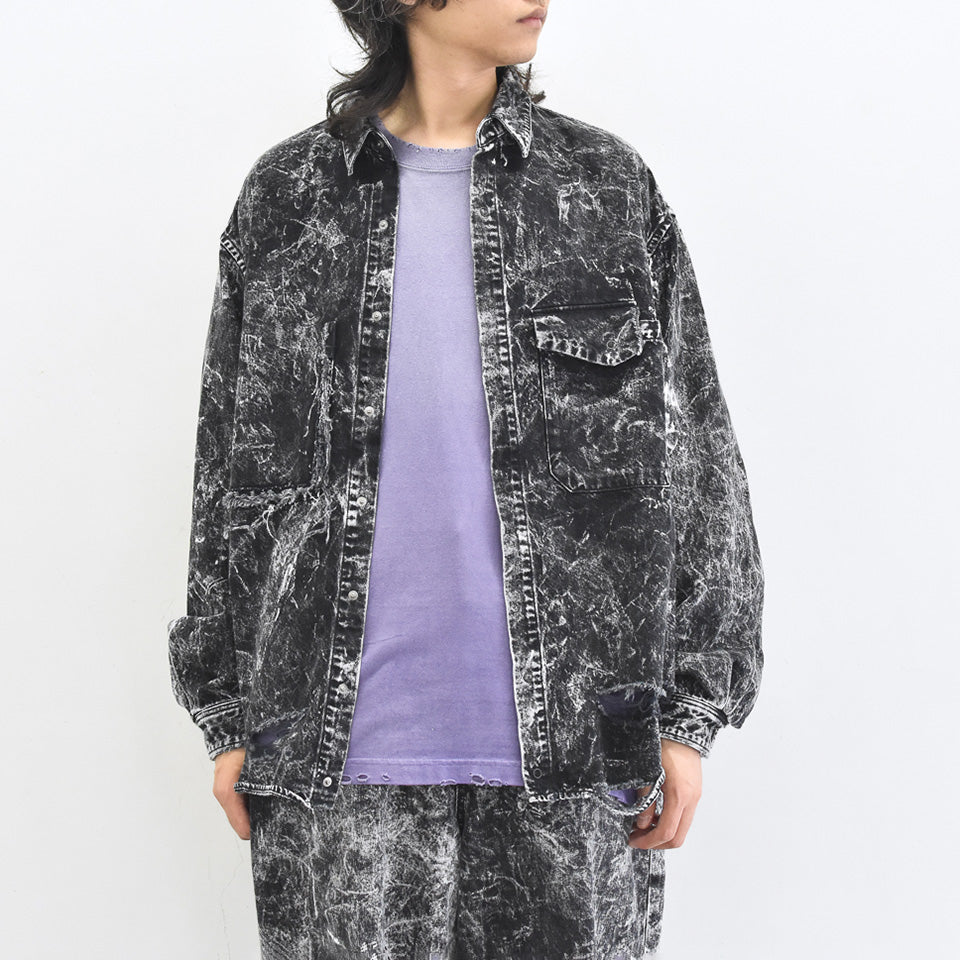 THE JEAN PIERRE / Grunge Denim Shirt - CONTRUST