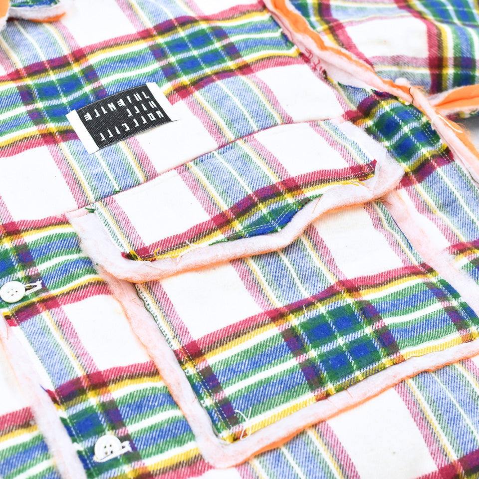 JUVENILE HALL ROLLCALL / 2133 NC KTG SHIRT JACKET - WHITE/RED