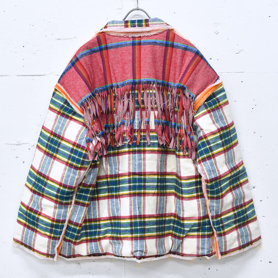 JUVENILE HALL ROLLCALL / 2133 NC KTG SHIRT JACKET - WHITE/RED