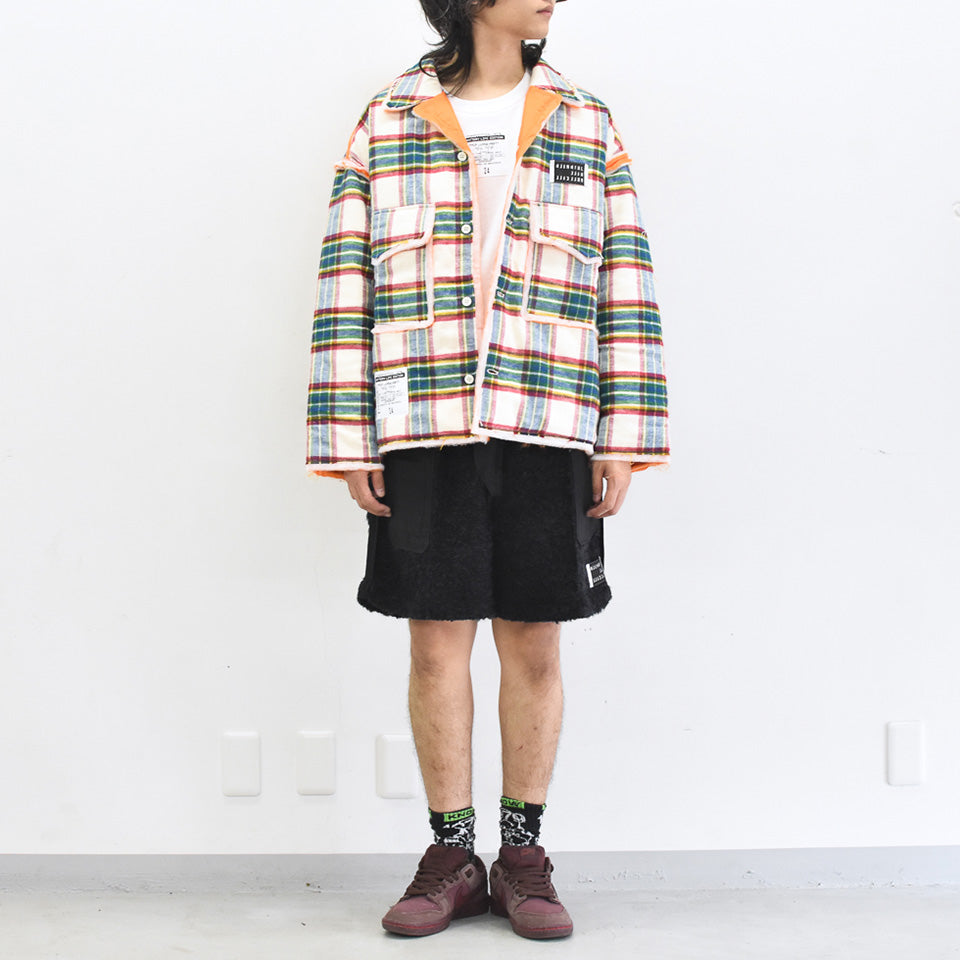 JUVENILE HALL ROLLCALL / 2133 NC KTG SHIRT JACKET - WHITE/RED