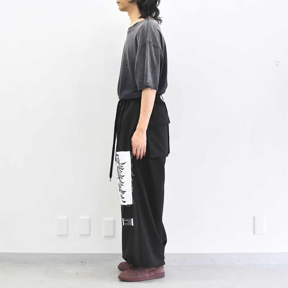 JUVENILE HALL ROLLCALL / 2163 ARBLG WIDE TROUSERS - BLACK – COFFIN