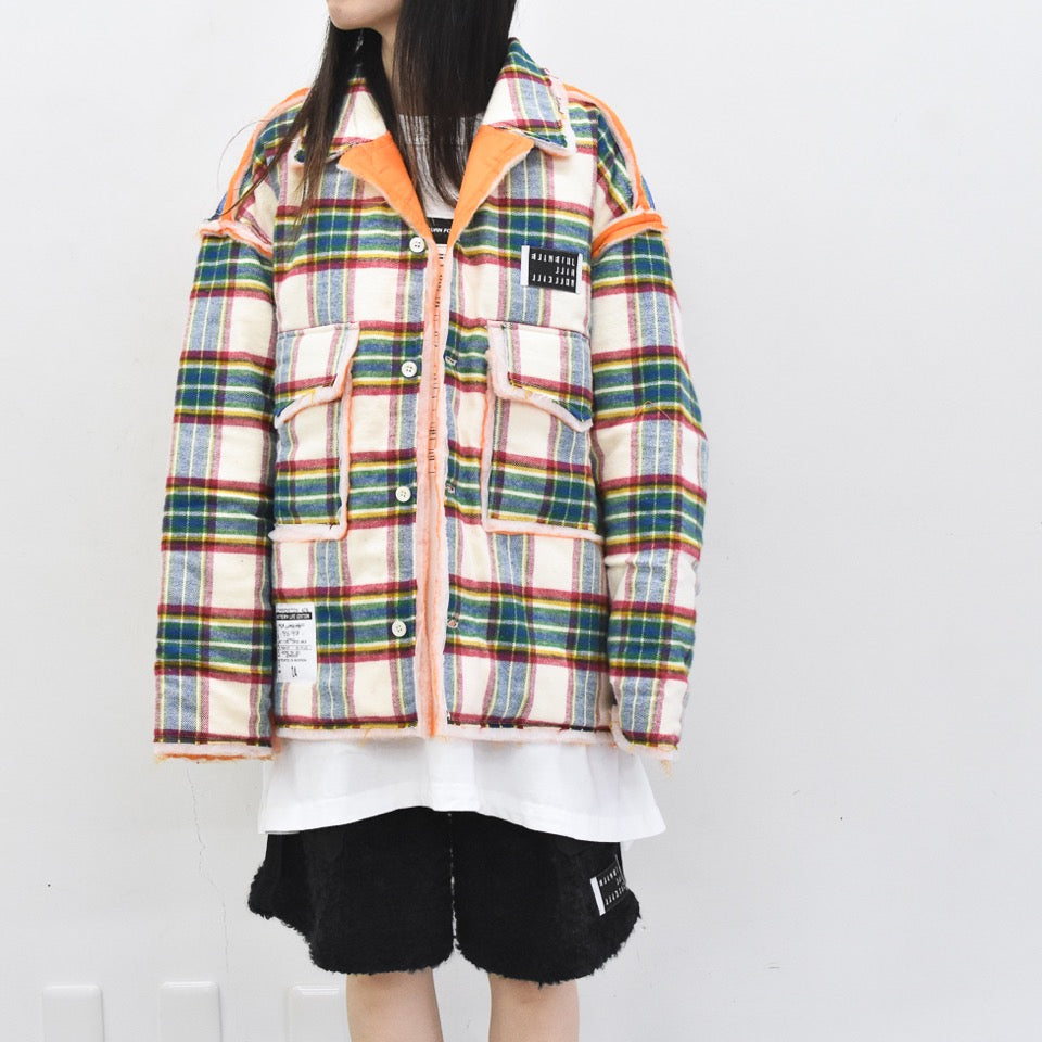 JUVENILE HALL ROLLCALL / 2133 NC KTG SHIRT JACKET - WHITE/RED