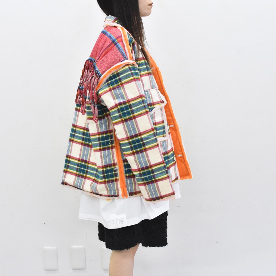 JUVENILE HALL ROLLCALL / 2133 NC KTG SHIRT JACKET - WHITE/RED