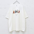 STOF / Oversized Relax Tee/each path - WHITE