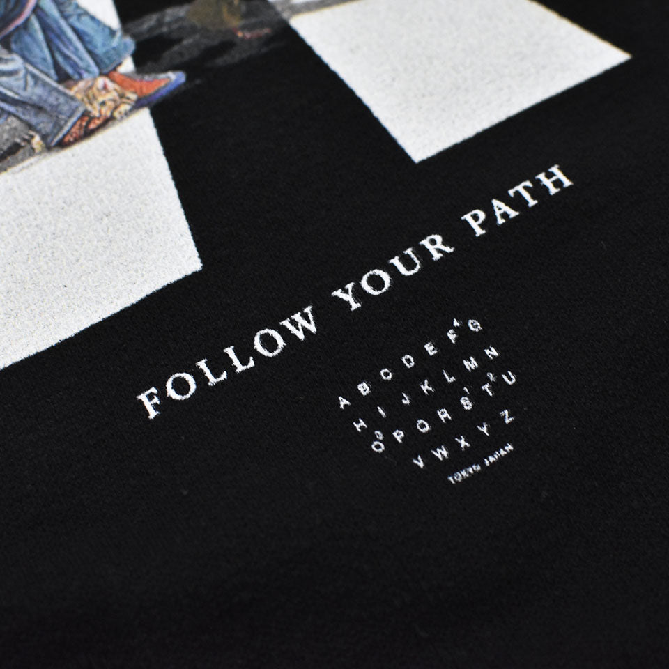 STOF / Oversized Relax Tee/each path - BLACK