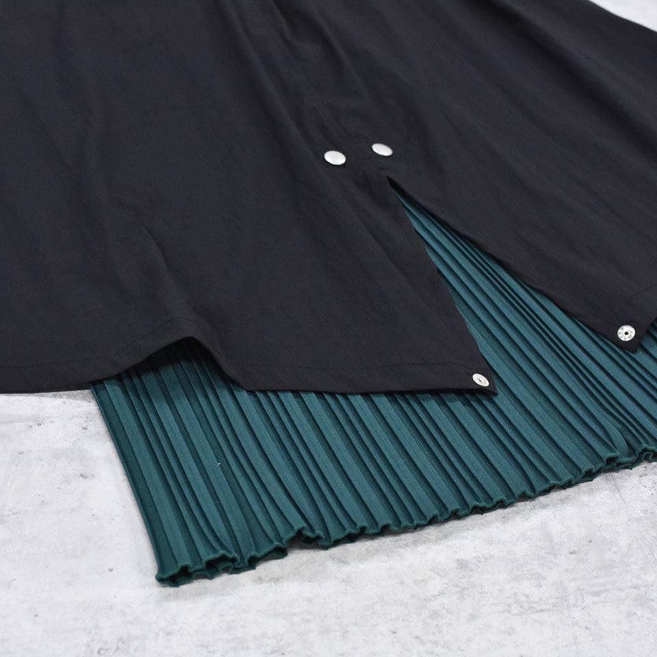 STOF / Trompe l’oeil Layer Skirt - BLACK