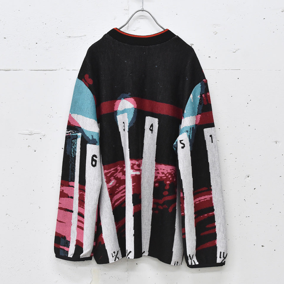 STOF / Double Exposure Knit Sweater - SPACE