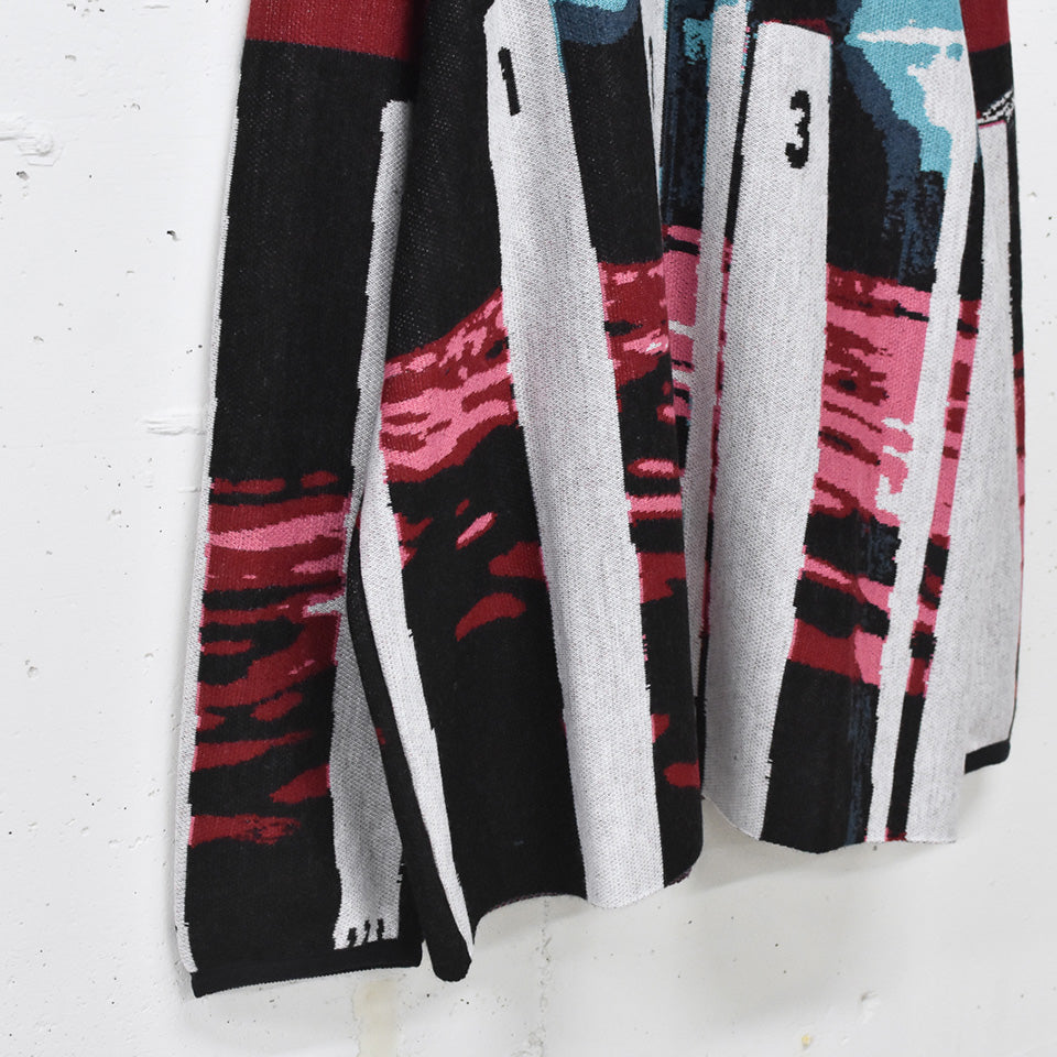 STOF / Double Exposure Knit Sweater - SPACE