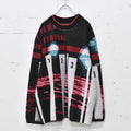STOF / Double Exposure Knit Sweater - SPACE